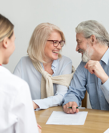 Happy couple smiling